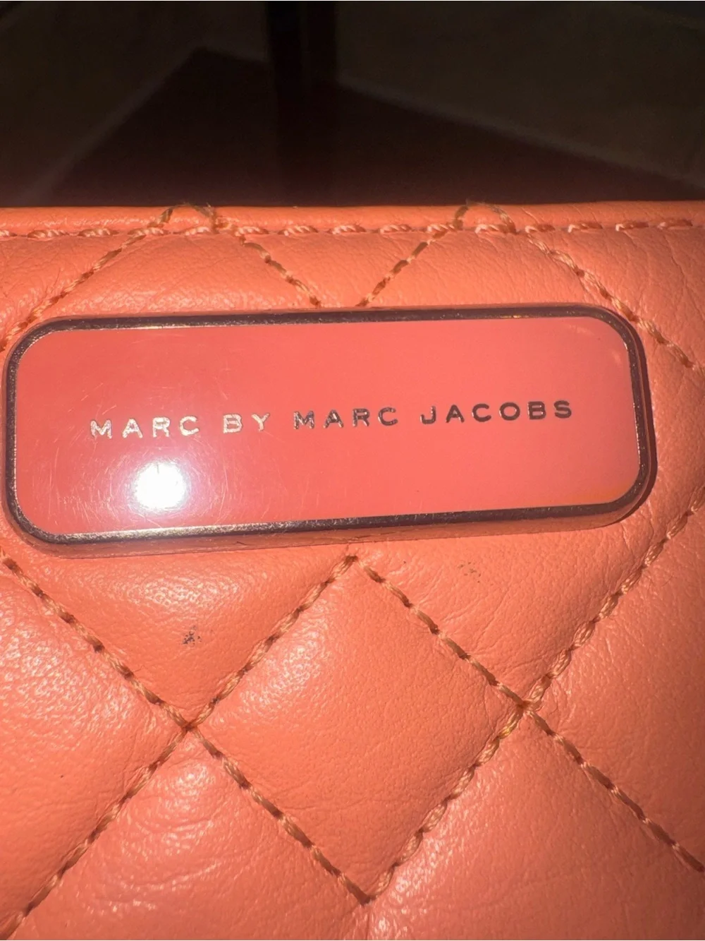 Marc by Marc Jacobs Coral Quilted Leather snap Wallet